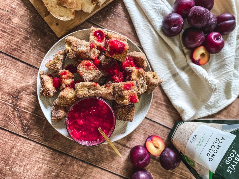 Almond, Cinnamon and Plum French Toast