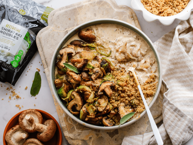 Konjak Alfredo Pasta
